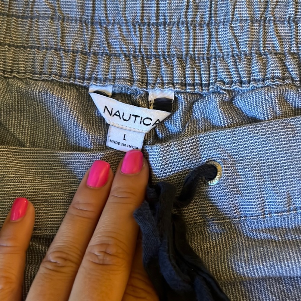 Nautica blue striped shorts